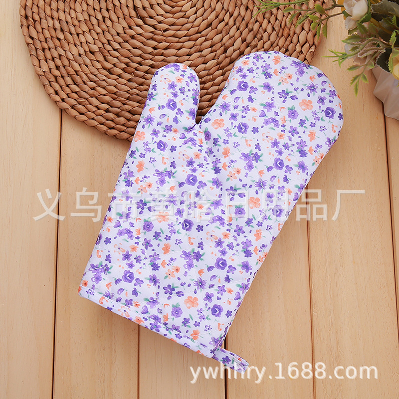 【 Chi Jia 】 Small floral microwave oven, Japanese heat insulation and anti-scald oven, Baking gift, promotional item, advertisement, thickened gloves pic 5
