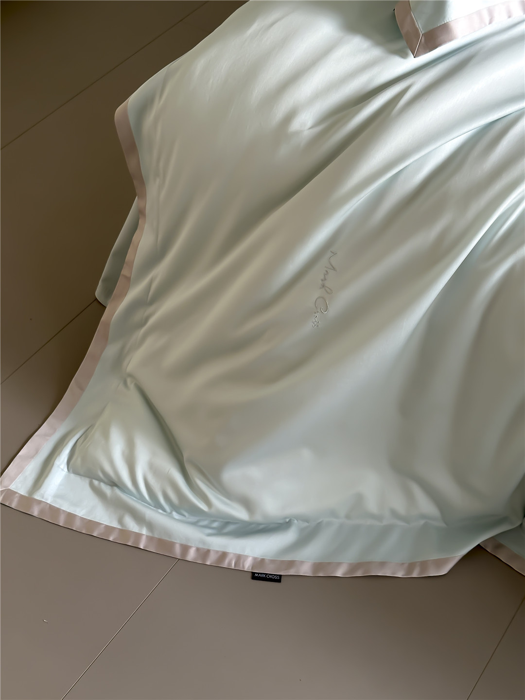 Minimalist style 100-count ultra-fine denier Tencel cotton four-piece set, high-end and silky smooth naked sleeping grade bedding pic 14