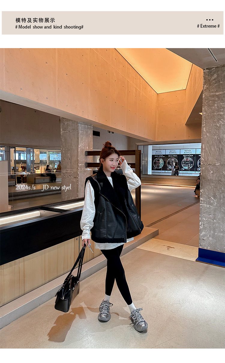 葡萄妈同款 画报女孩 时髦双鞋带网面拼接厚底增高老爹鞋女真皮详情61