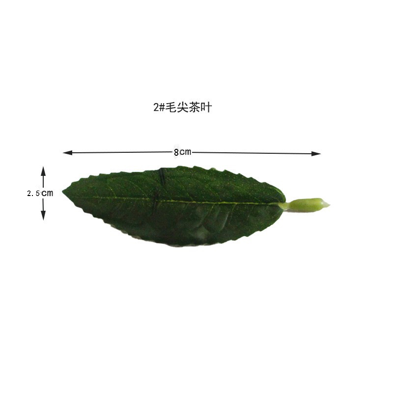 仿真茶叶绿植安吉白茶毛尖茶红绿茶单片称重工程DIY装饰摆设批发详情7