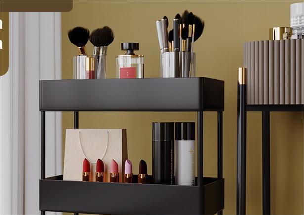 亚马逊双层厨房客厅台面收纳架调料储物架省空间整理用具桌面置物架详情11