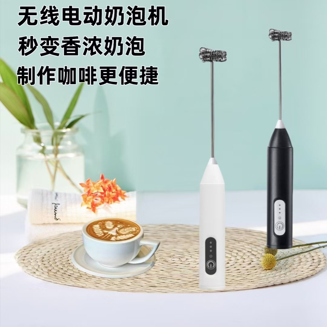 电动奶泡机不锈钢搅拌器打蛋器创意厨房家用咖啡搅拌棒详情3