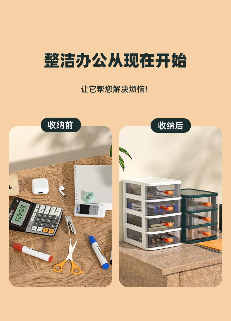 Storage box, desktop shelf, drawer-type multi-layer office storage box, storage box, desk storage and organization box pic 2