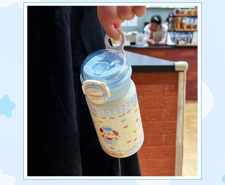 新款儿童保温杯316不锈钢高颜值ins水杯大容量便携学生可爱吸管杯详情9