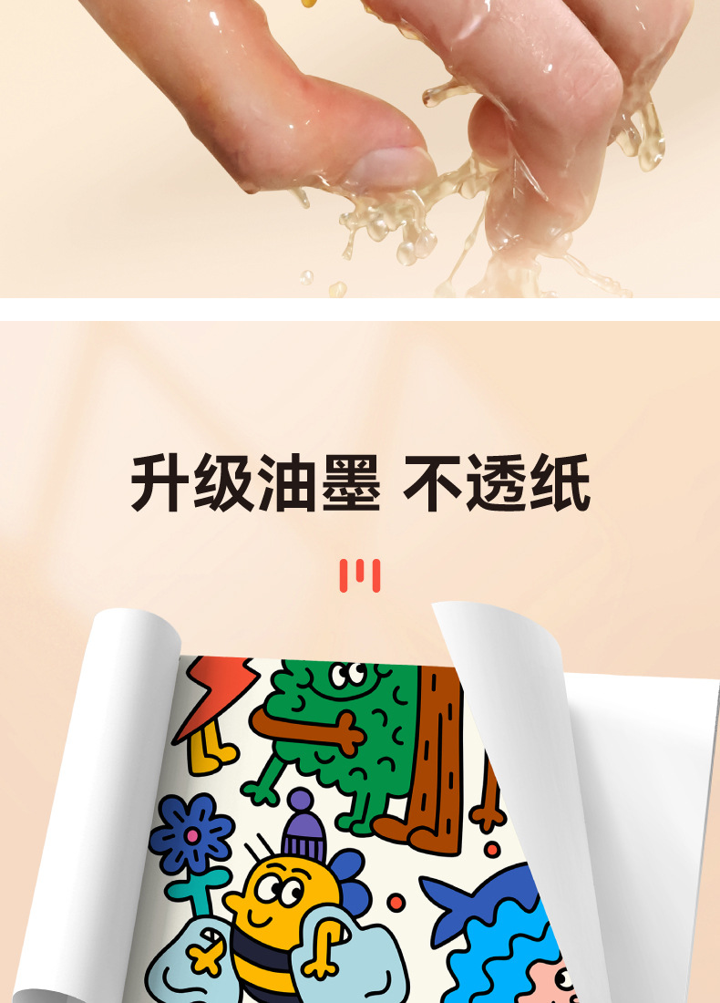 直液式丙烯马克笔软头学生美术48色水彩笔不透色可叠色12色画笔详情5