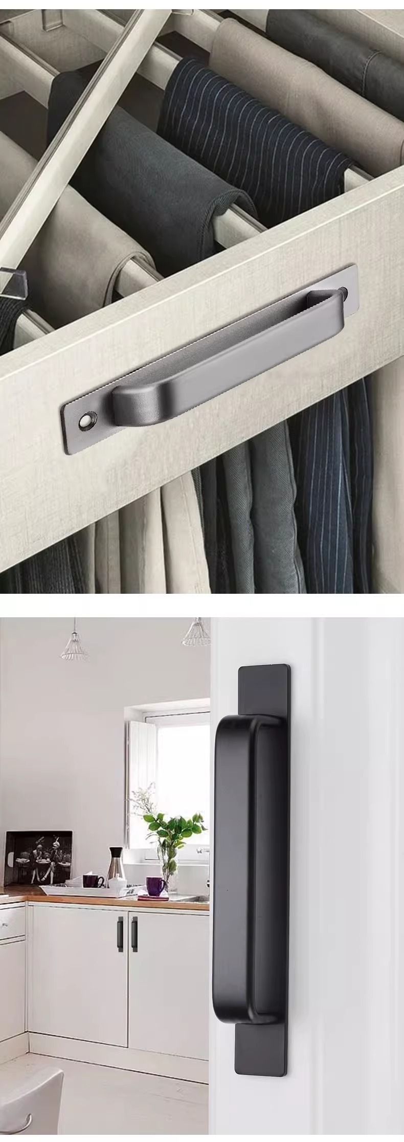 免打孔门拉手铝合金小把手木门窗户推拉门玻璃移门自粘贴抽屉橱柜详情9