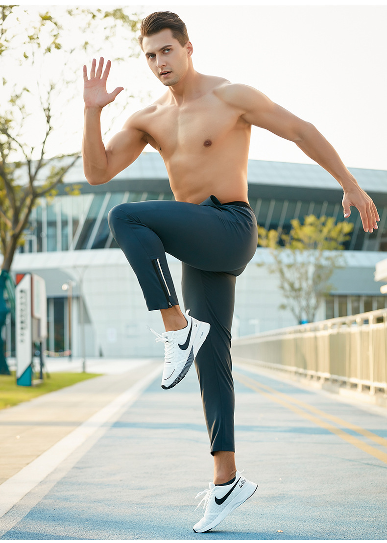 运动长裤男士美式宽松速干透气春季束脚健身跑步训练篮球休闲裤子详情19