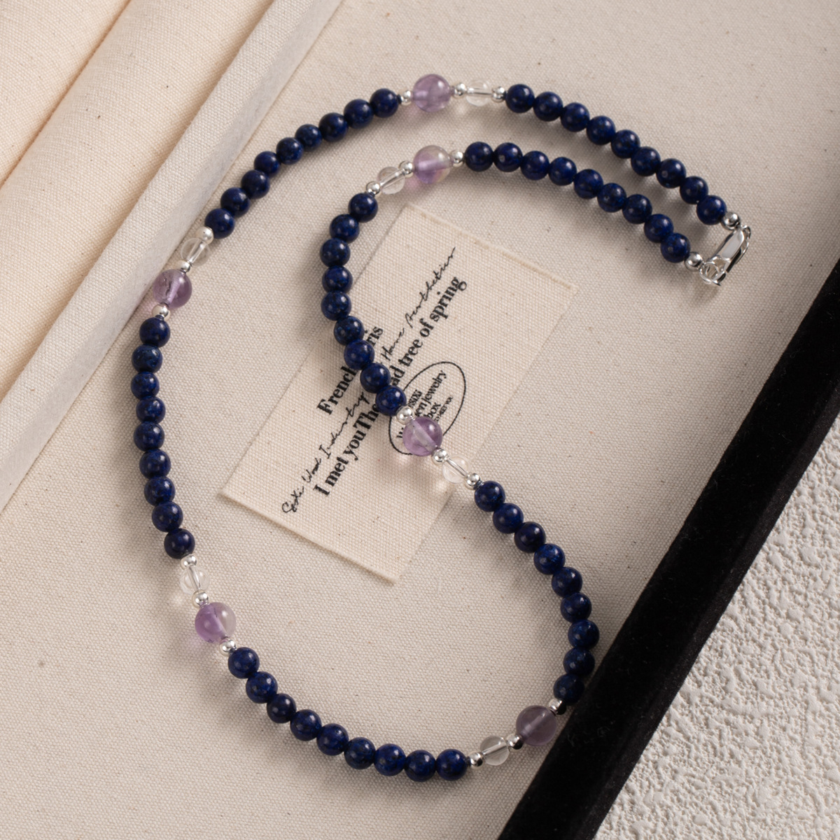 High-end colored beaded necklace for women, light luxury and niche spring and summer dopamine freshwater pearl collarbone chain necklace wholesale pic 31