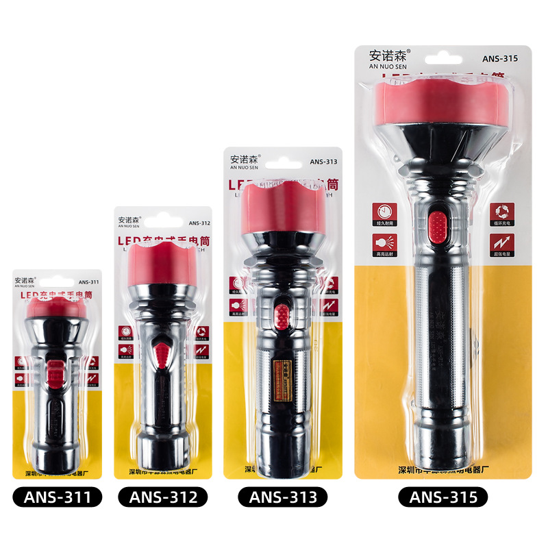 Rechargeable LED high-intensity flood control and fire emergency flashlight, waterproof outdoor camping large and small household appliance flashlight pic 20