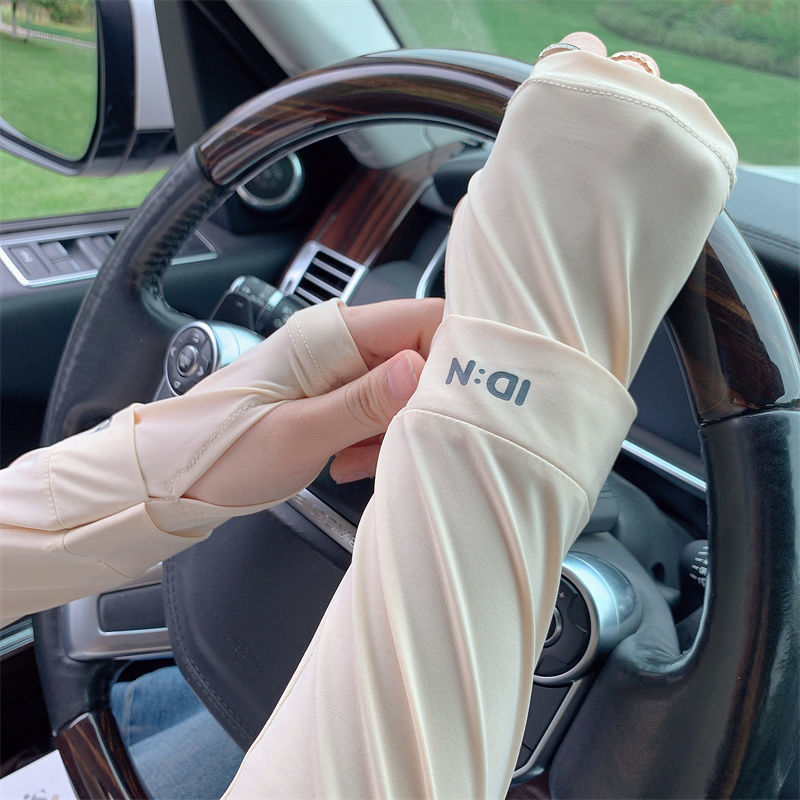 Summer ice silk sun protection ice sleeves, UV protection, high appearance level, student female outdoor cycling and driving trendy ice silk sleeves pic 27