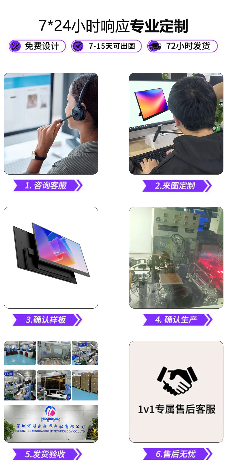 18.5寸触摸便携显示器笔记本switch手机外接扩展屏便携屏详情4