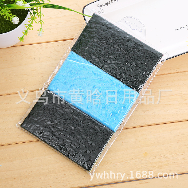 【 Chi Jia 】 Kitchen compressed sponge cleaning block, use sponge to scrub POTS and dishes, scrub scrub pad, composite sponge cleaning pic 4