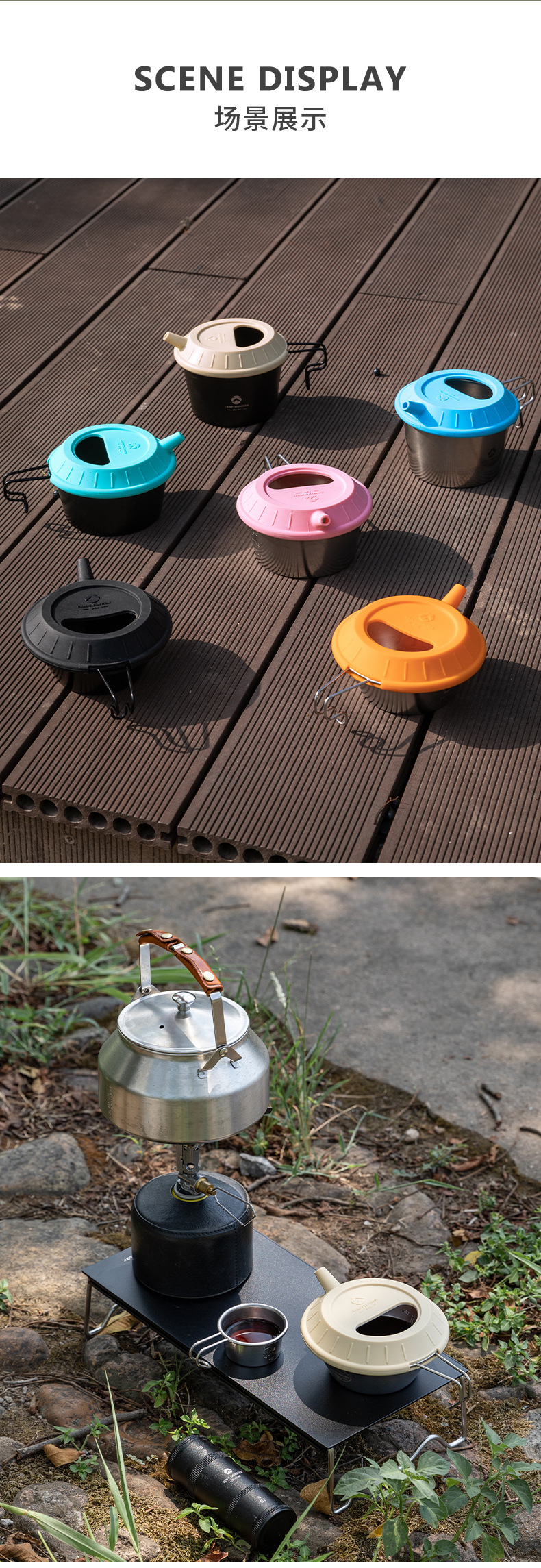 Koman S-GH Sherla food-grade silicone lid, camping coffee hand-brewed lid, Sherla bowl universal lid pic 10