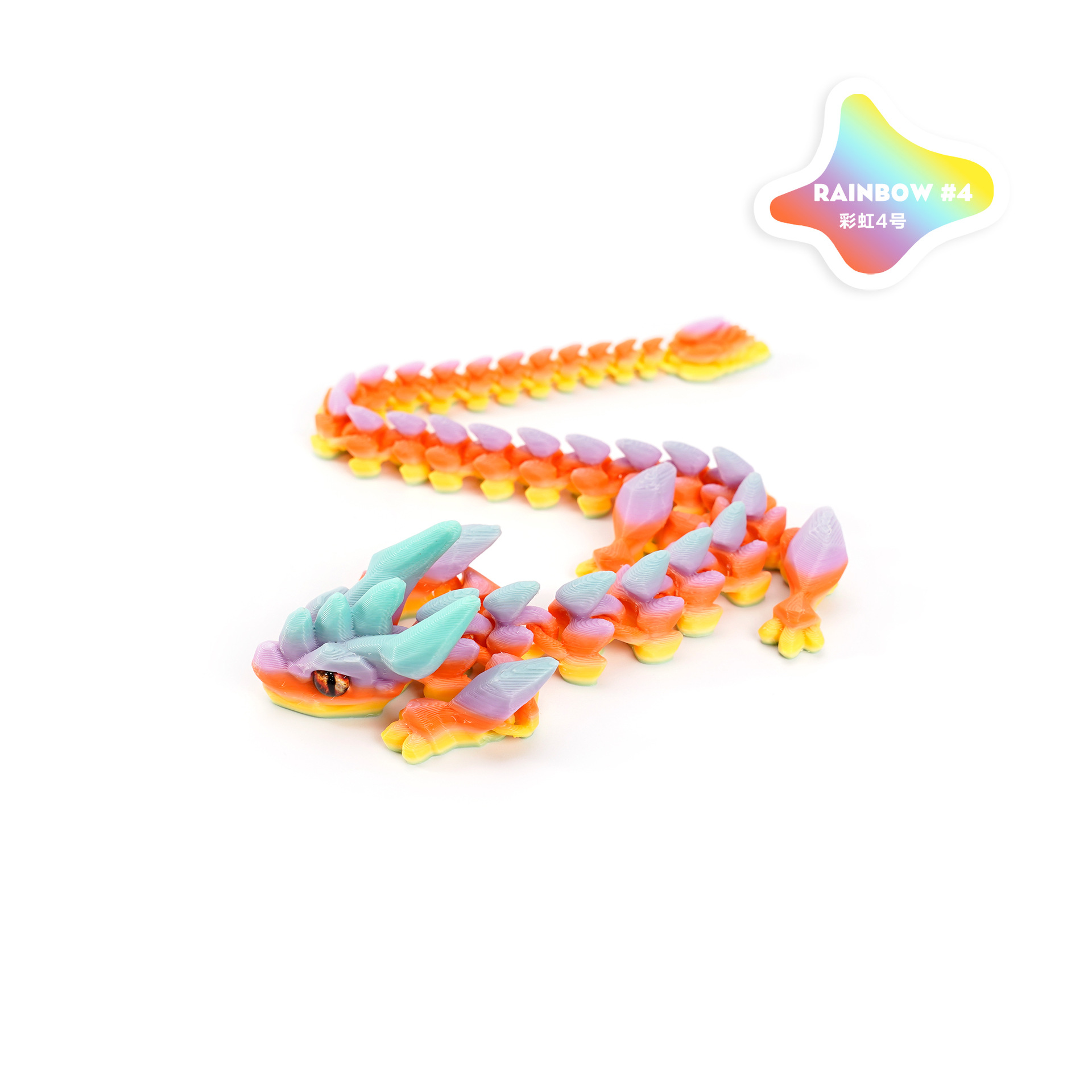 A new 3D printed cross-border bestseller, articulated crystal horned dragon figure-making set, decorated with the divine dragon pic 19