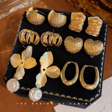 耳环度假风网红耳坠海边耳勾ins夏天新款拉菲草编手编藤编耳饰女详情12