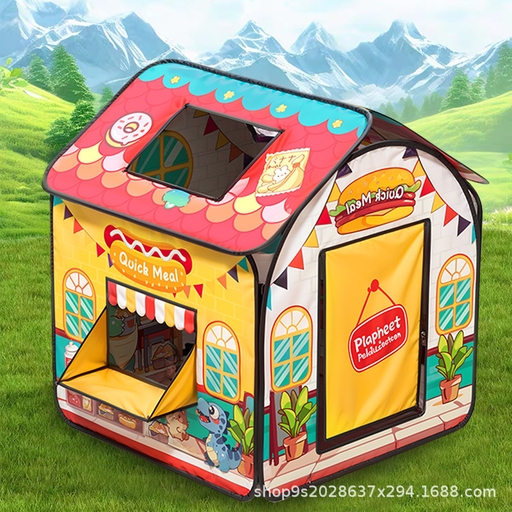 跨境亚马逊万圣节圣诞节儿童帐篷室内游戏屋小房子过家家玩具屋详情7