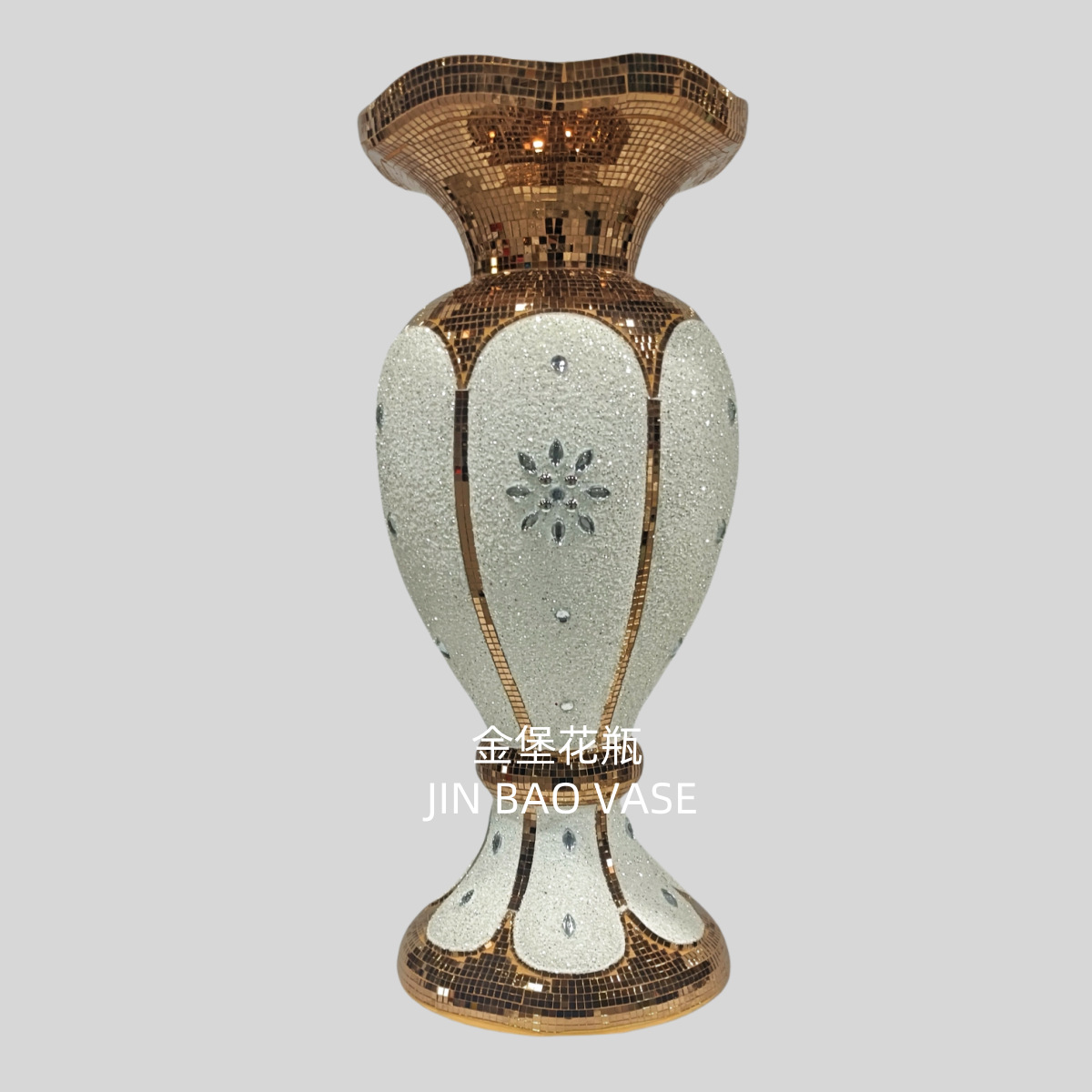 New desk lamp base with pearl surface, fiberglass reinforced plastic floral arrangement, flower vase, hotel, shopping mall, front desk, study, and decorative item pic 7