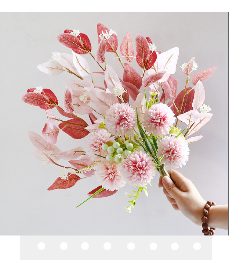 仿真假花摆件家居装饰客厅桌面绢花花艺餐桌花束工艺品礼品装饰品详情9