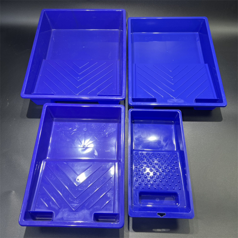 9-inch blue paint latex paint tray, thickened plastic tray, large-capacity wall painting wonder, roller painting tray pic 14