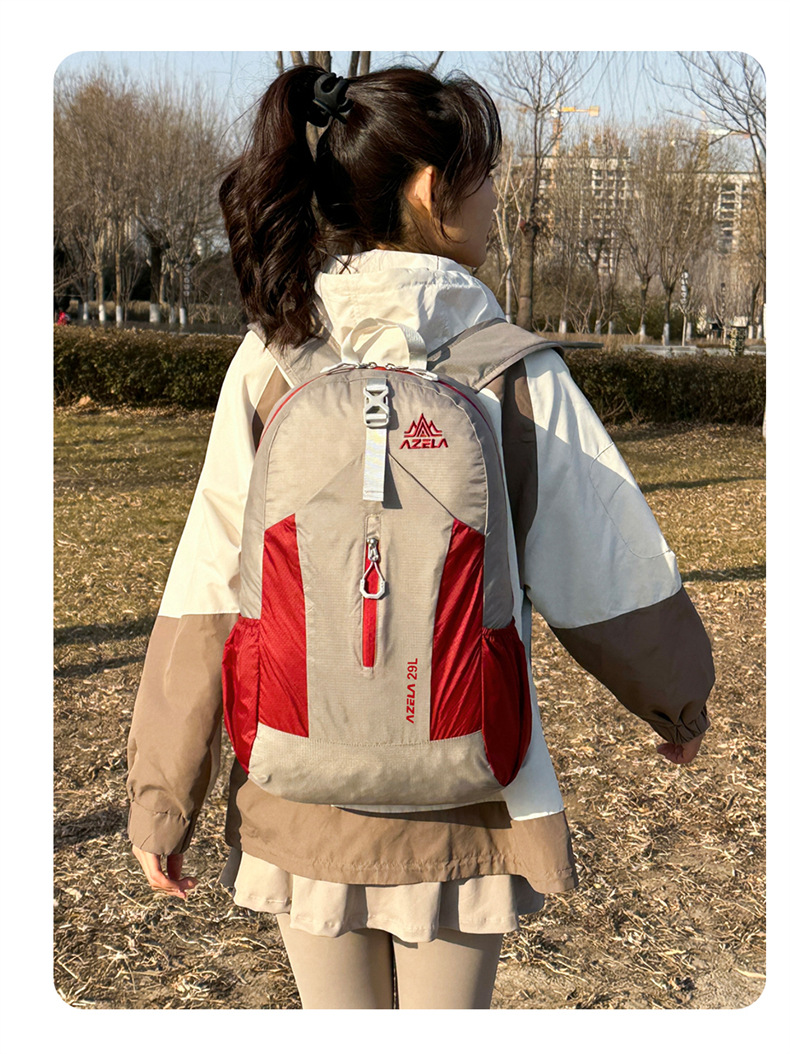  逸途 双肩包户外轻便轻便可折叠登山包大容量骑行跑步马拉松旅行背包详情23