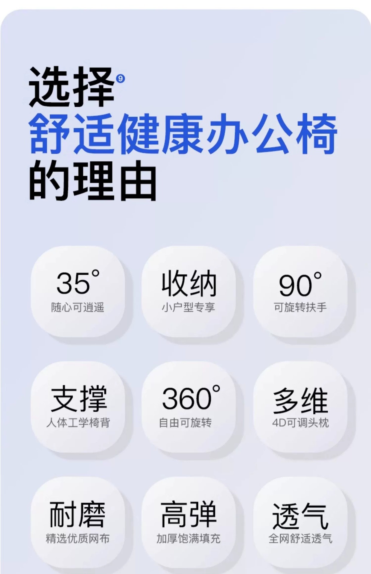 椅子办公久坐不累 人体工学椅宿舍学习电脑椅 员工办公椅电竞座椅详情4