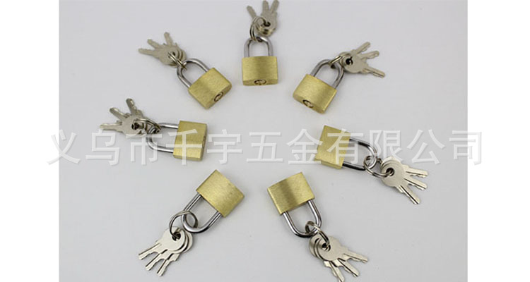 Small copper lock, 20mm copper core, white board, copper padlock, luggage and bag lock, small change can, small lock head, dormitory anti-theft lock pic 12