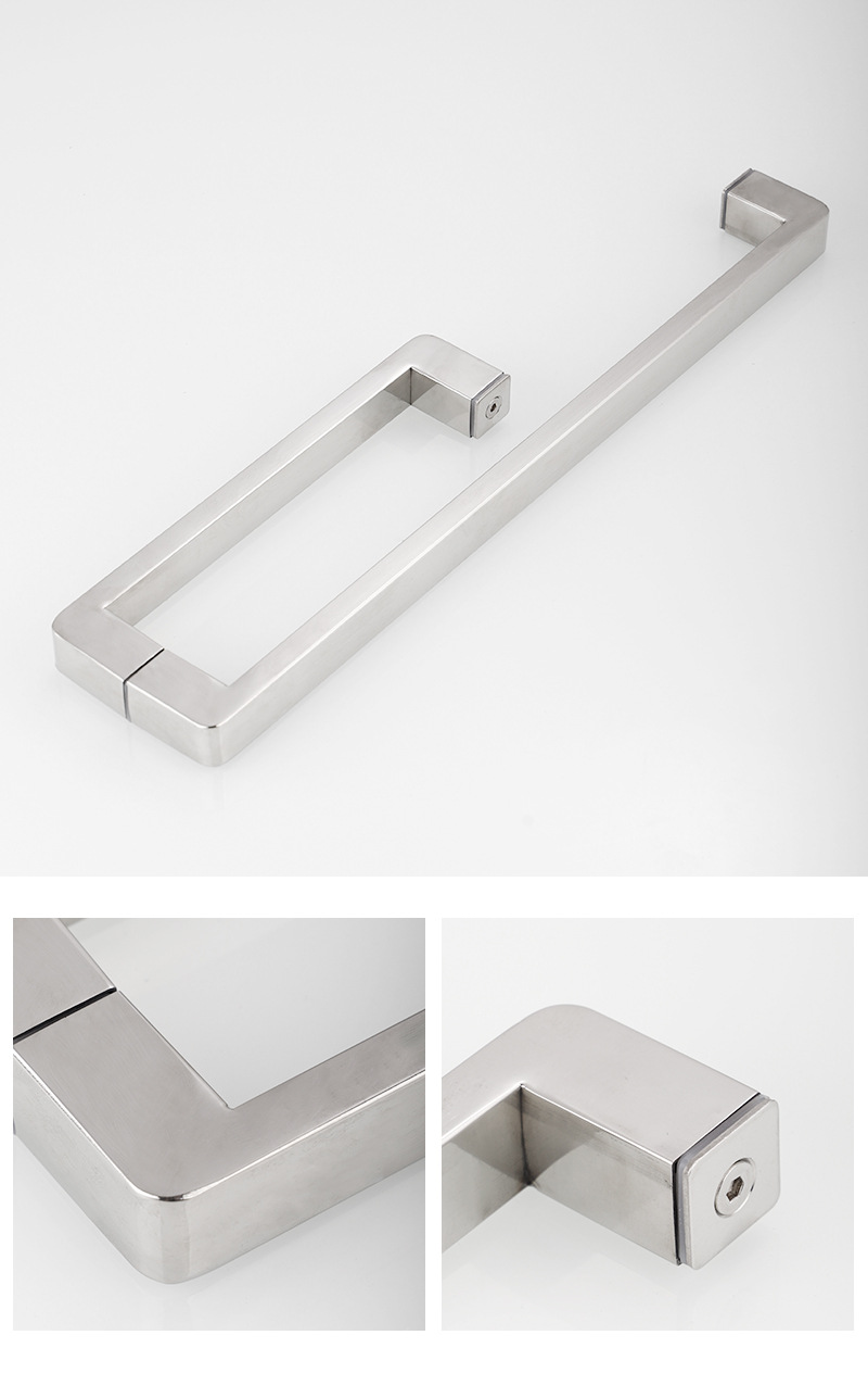 厂家304淋浴房拉手 酒店浴室玻璃门把手 大门推拉门不锈钢拉手详情26