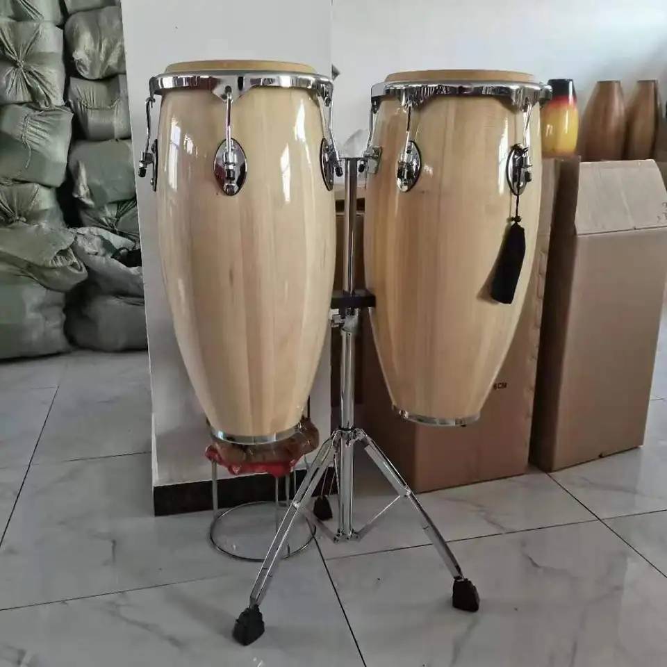 Wholesale of foreign trade Konka drums, Conga Latin drums, buffalo drum skin hand drums, professional performance percussion instruments, and African drums pic 3