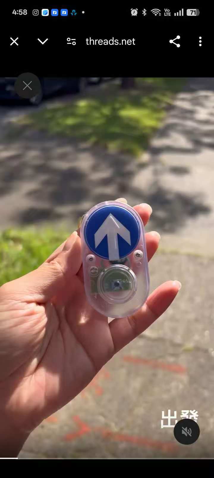 Cross-border manufacturer Australian sidewalk traffic light button keychain sound accessory creative gift Commemorative gift pic 3