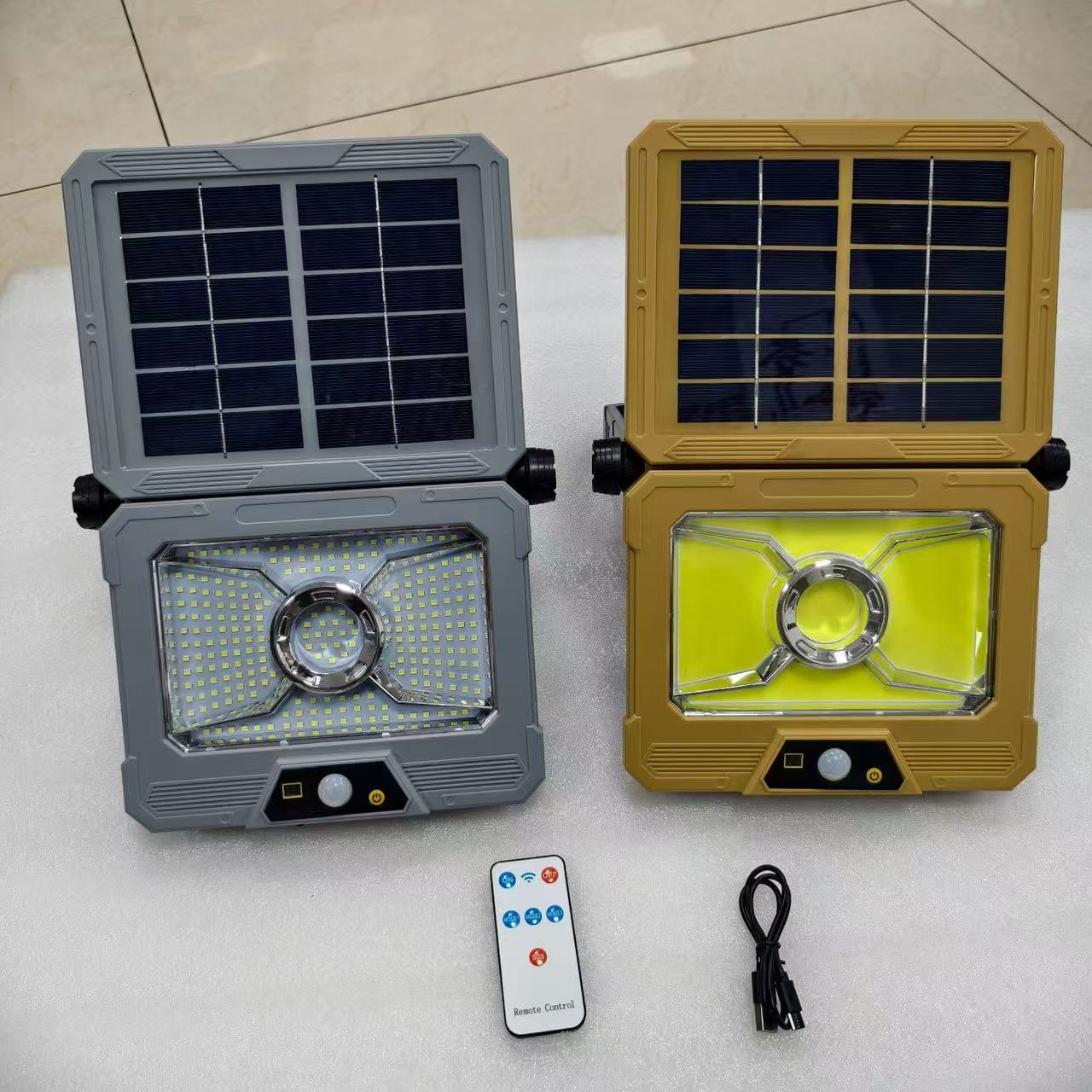 Solar garden lamps, solar panel street lamps, rainproof and waterproof lighting, energy-saving rechargeable outdoor garden lamps pic 8