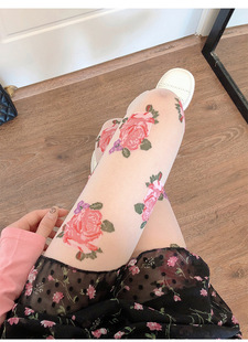 花边吊带大腿丝袜过膝袜长筒美腿性感欧美风批发网袜女厂家义乌详情15