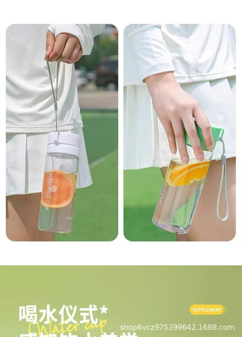 Wholesale PC material portable plastic cups for students and couples, outdoor large-capacity sports water cups, and plastic cups for event gifts pic 9