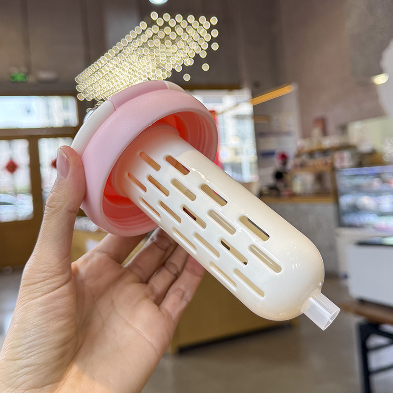 百利友夏季花茶杯900ML可爱杯子女生办公室咖啡杯便携塑料水杯详情12