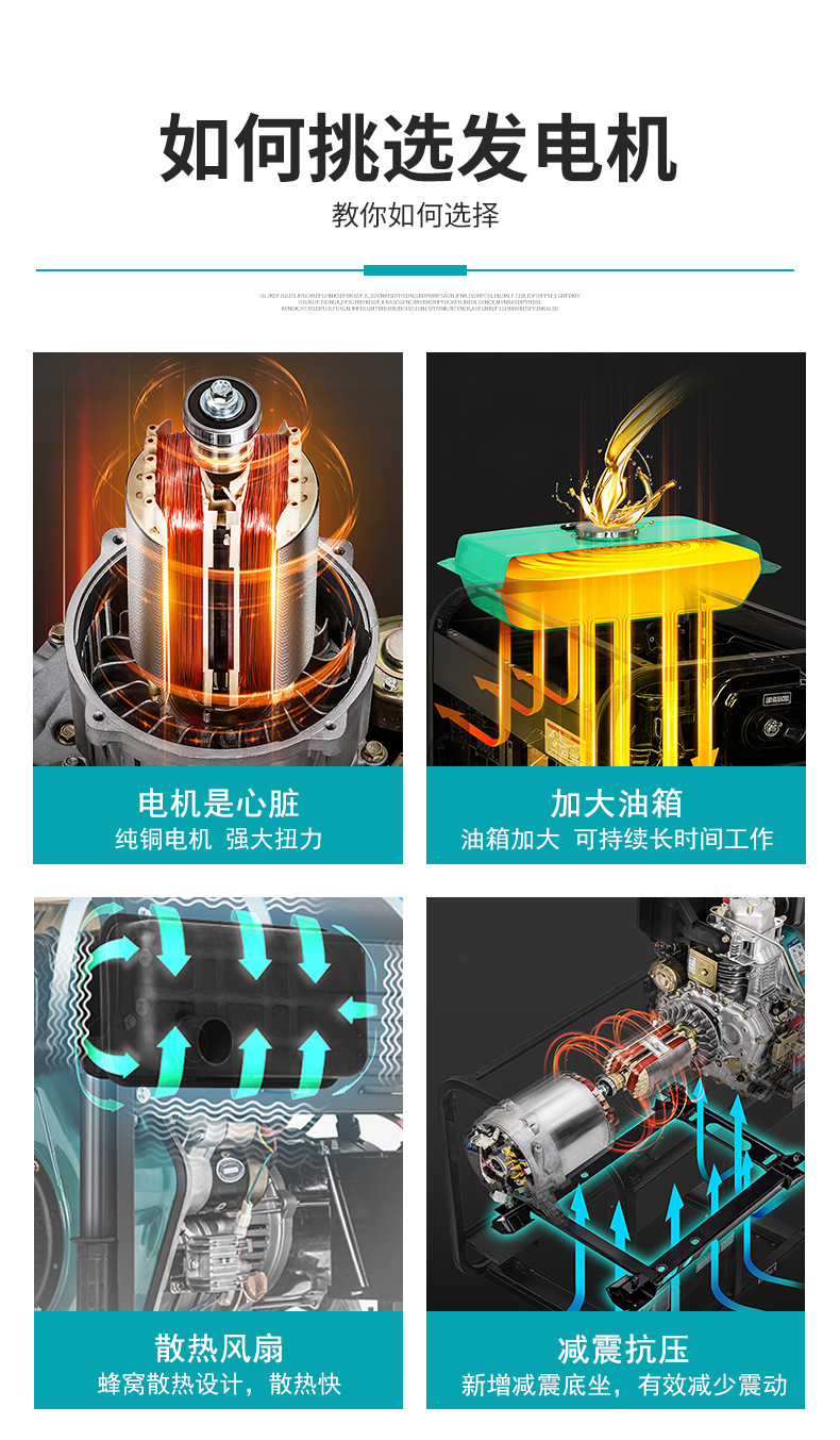 汽油发电机家用小型3kw户外应急发电机持久节能经济省油发电机详情2