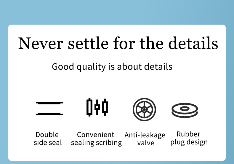 Transparent vacuum compression bag, seasonal clothing storage bag, clothes and quilt storage bag, hand roll, thickened explosion-proof zipper pic 15