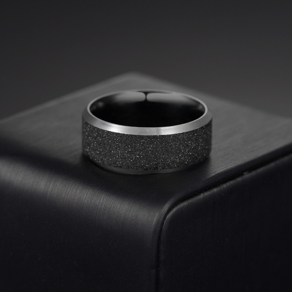 In 2025, Amazon cross-border jewelry supply: Simple and stylish stainless steel rings for men, wholesale of European and American jewelry and accessories pic 9