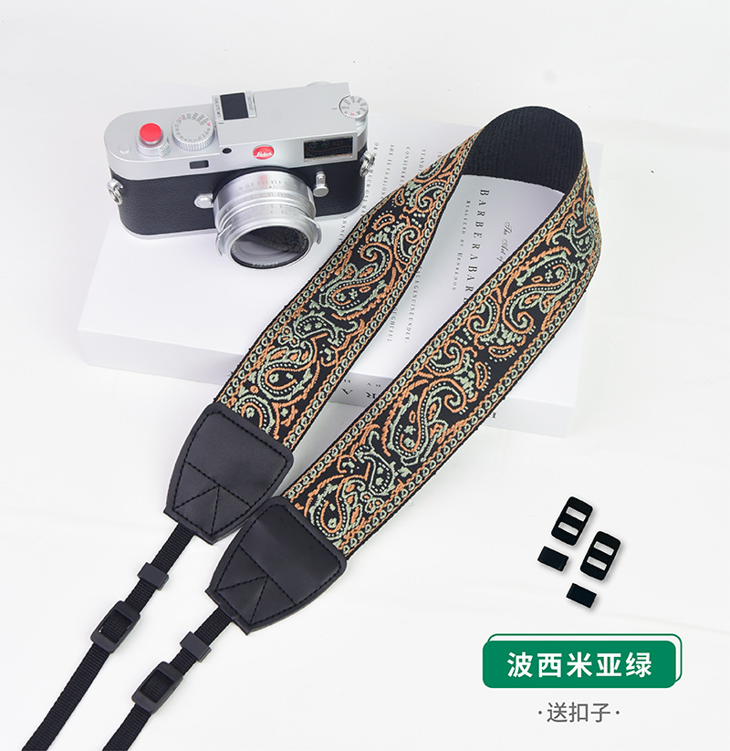 刺绣编织民族风复古文艺单反微单相机肩带摄影减压带通用单反背带详情26