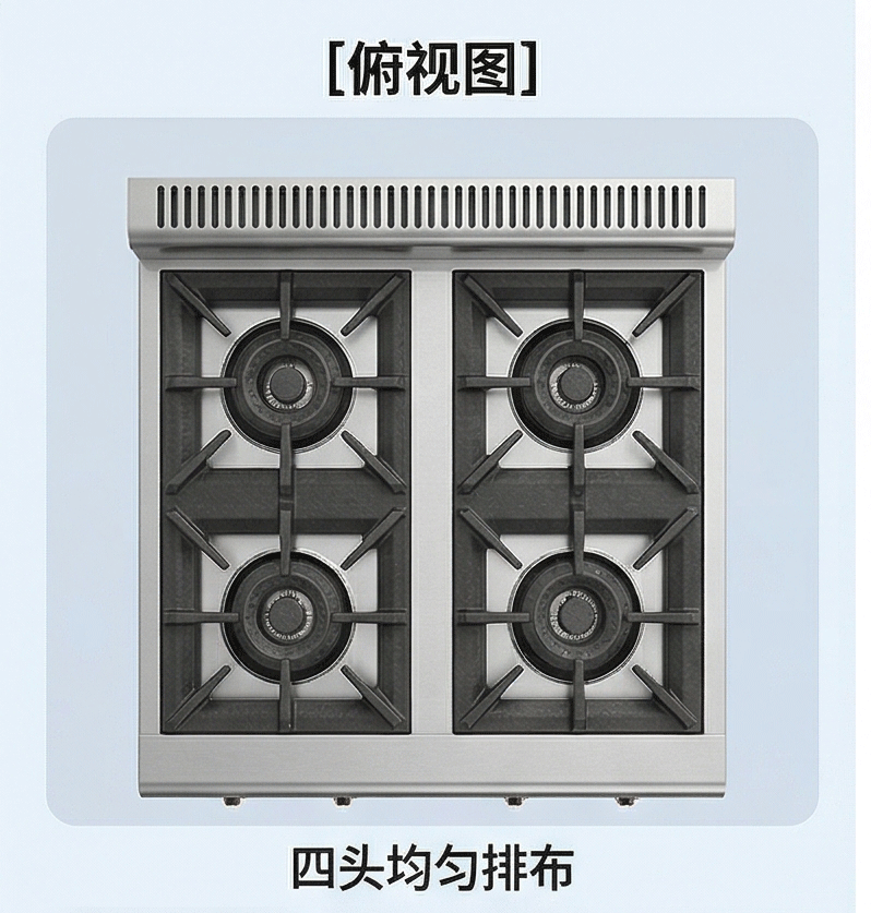 Kaiping commercial desktop gas four-head rice cooker, clay pot for cooking porridge 煲仔饭 gas stove, wok stove, kitchen equipment pic 3
