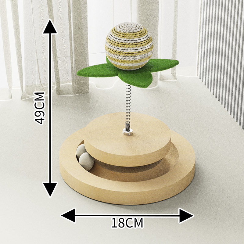 Spring sisal ball toys, pet unbreakable dolls, cat rocking toys, self-entertainment and boredom, teething cat toys, one-piece consignment pic 7