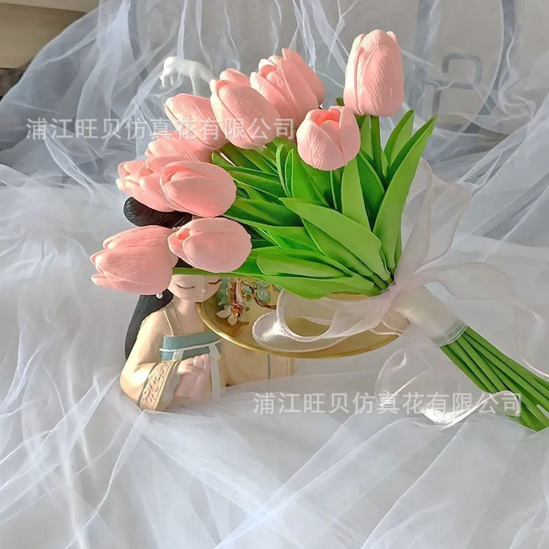 韩系仿真马蹄莲新娘手捧花求婚花束高级感白色结婚领证花束道具详情14