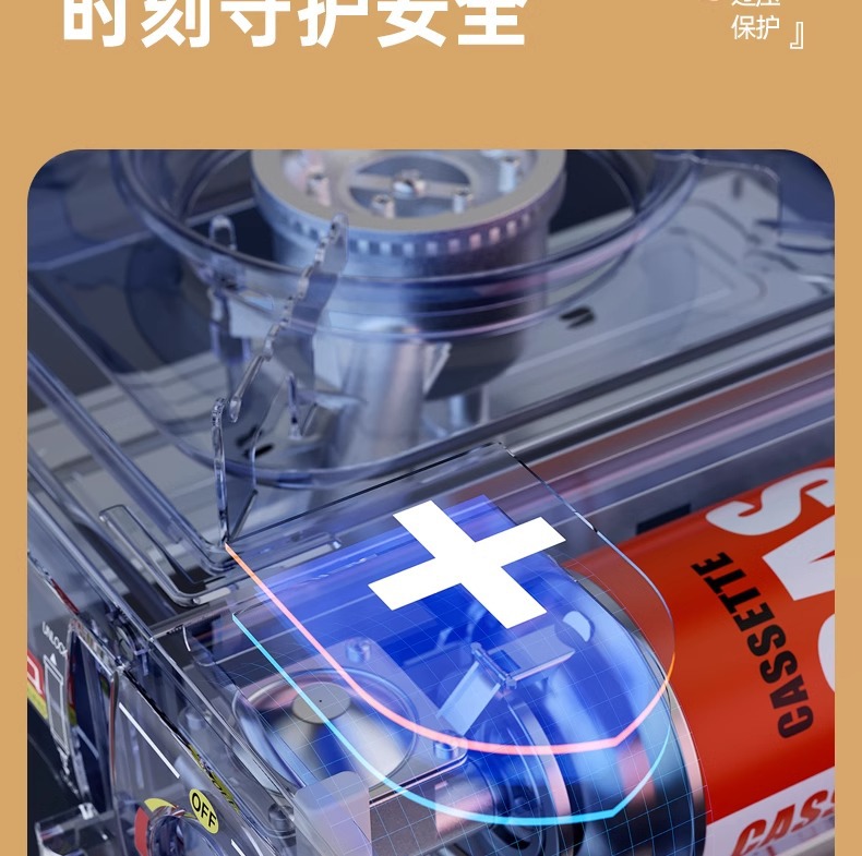Gas stove, barbecue and hot pot integrated boiler, picnic stove, outdoor card magnetic stove, camping gas stove, energy-saving explosion-proof stove pic 17