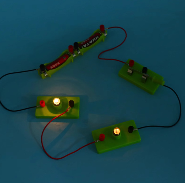 Science experiment kits for primary and secondary school students: Physics, electricity, light bulbs, series and parallel circuits, teaching materials, science and education equipment pic 1
