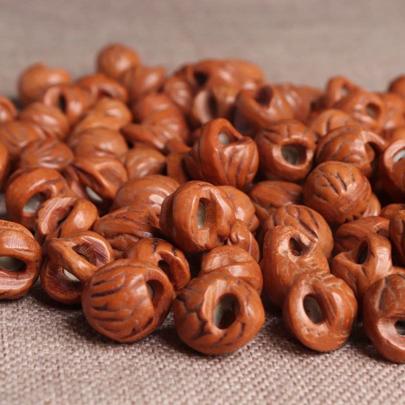 玲珑阁桃核 龙纹桃核 diy桃篮子 花边桃蓝摇篮桃篮儿童手链详情21