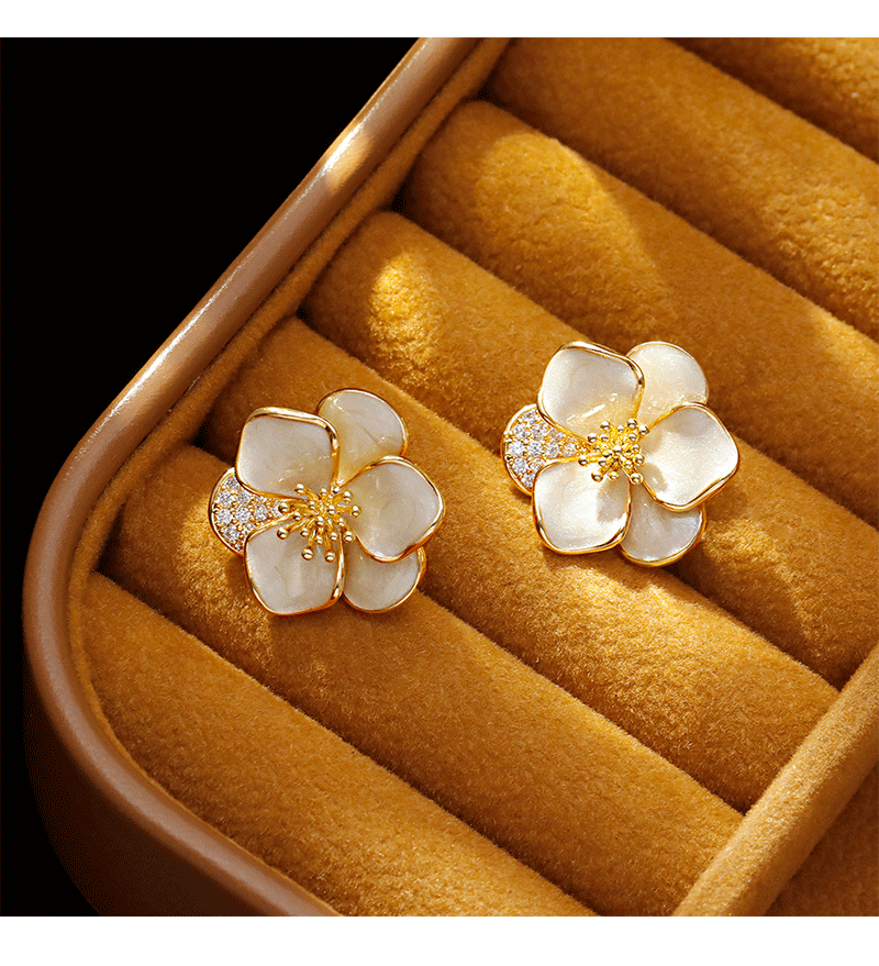 Hyacinth nicho diseño sentido alto temperamento lujo ligero aretes únicos pendientes de flores mujeres 2025 tik yin boom earwear pic 7
