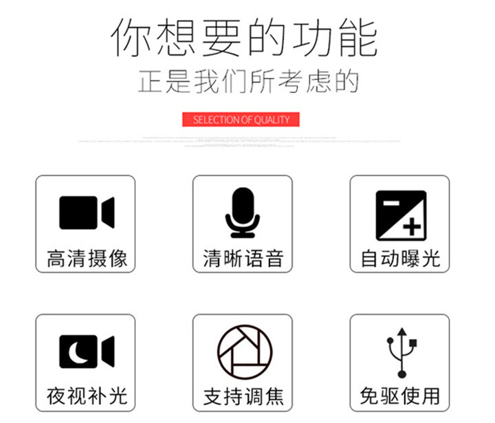 Home high-definition digital camera USB2.0 driver-free notebook online exam video certification camera pic 6