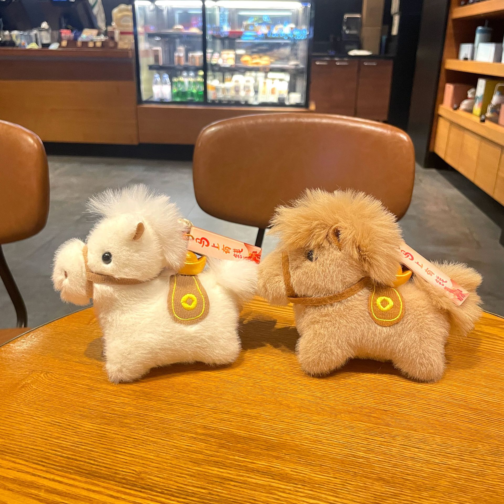 2026 Year of the Horse mascot Plush horse keychain pendant, popular Yuan BMW doll, cute bag pendant gift pic 7