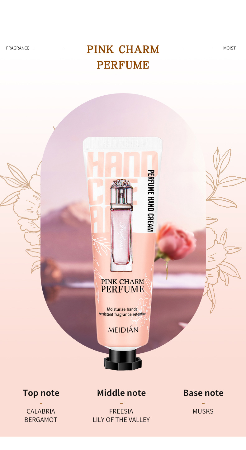 【 Exclusive for Foreign Trade 】 The Meidian Perfume Hand Cream Set is smooth, delicate, fresh and leaves a lingering fragrance. The small stick is portable pic 11