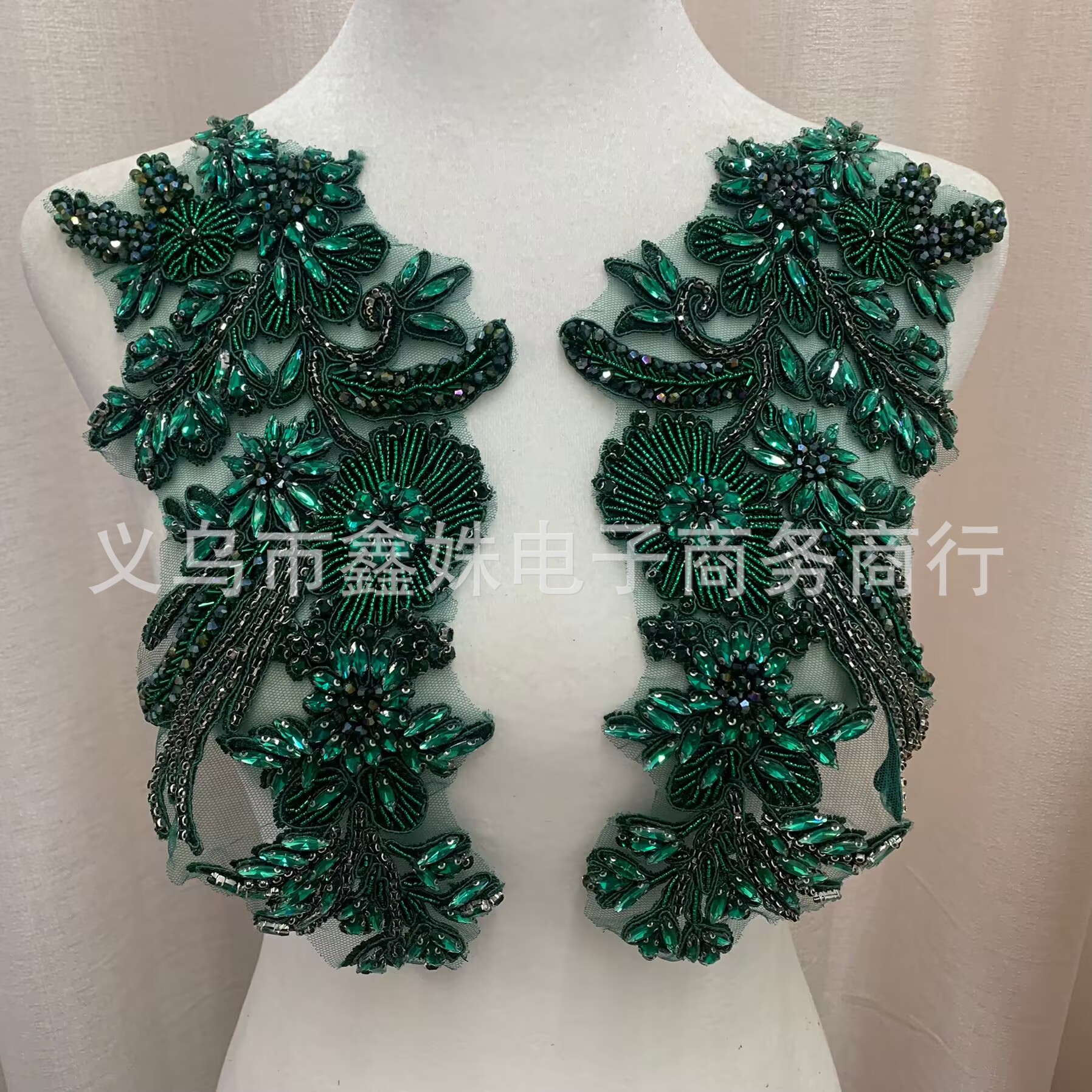 全新手工麦穗钉珠钉钻珠绣服装配饰详情18