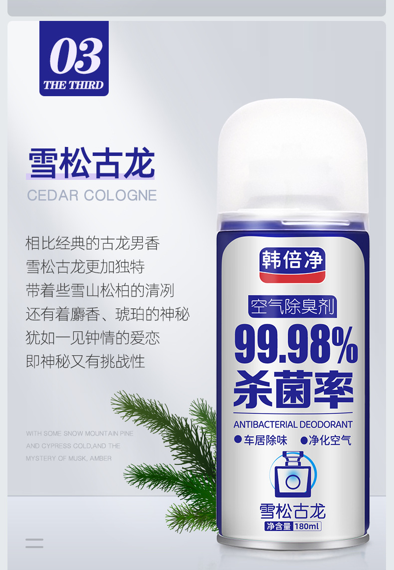 汽车用品车内车载香水香薰车用除味剂空调除臭剂持久杀菌自动喷雾详情21