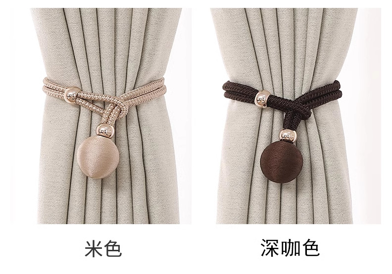 Cross-border spot wholesale, simple and non-perforated curtain ties, pull-out binding ropes, curtain buckle accessories, factory direct sales pic 9